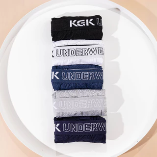 กางเกงในเคจีเค KGK Underwear 6ตัว กางเกงในชายขาสั้น ทรงบ็อกเซอร์ เนื้อผ้านิ่มยืดหยุ่นใส่สบายไม่อึดอัด ผ้าระบายอากาศได้ดี