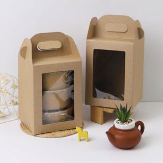 Boxjourney กล่องหูหิ้วปิ่นโต OTOP ไซส์ L หน้าต่างกว้าง คราฟท…