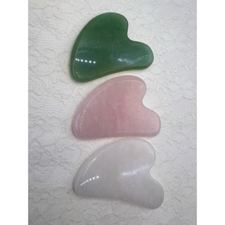 กัวซาหินแท้ โรสควอทซ์ กรีนอะเวนจูรีน ควอทซ์ใส อเมทิสต์ นวดหน…