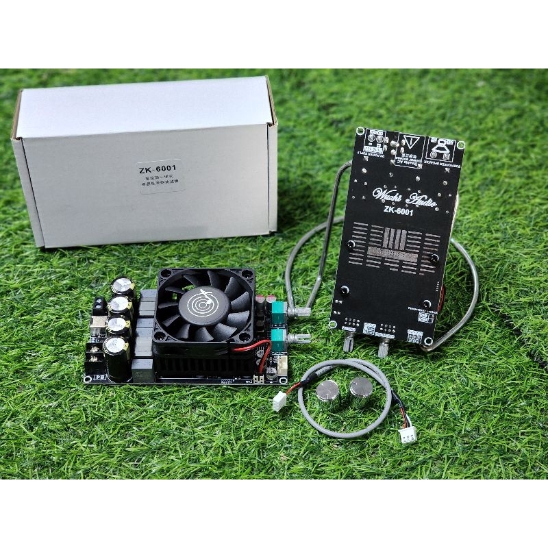 ZK 6001 600W. **ของแท้** 100% รุ่น วอลุ่มเดิม แอมป์ขับเบส TPA3255  DC18-50v แอมป์ขับซับ แอมป์จิ๋ว di