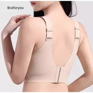 Bra Foryou ชุดชั้นในไร้โครงเนื้อผ้าไนล่อน สายใหญ่ (106) ตะขอหลังใหญ๋ สำหรับผู้หญิง Women