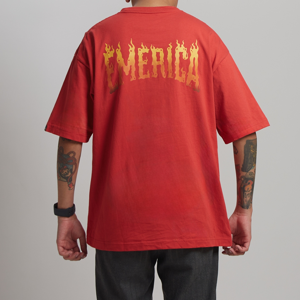 EMERICA เสื้อยืด GAS CAN FLAME LOGO