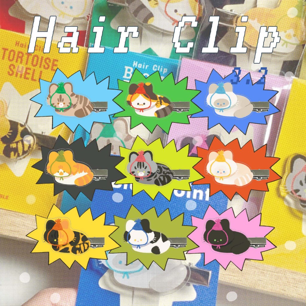 (ล็อตใหม่) อ่านรายละเอียดก่อนซื้อ Hair Clip - Acrylic : Mangble farm collection