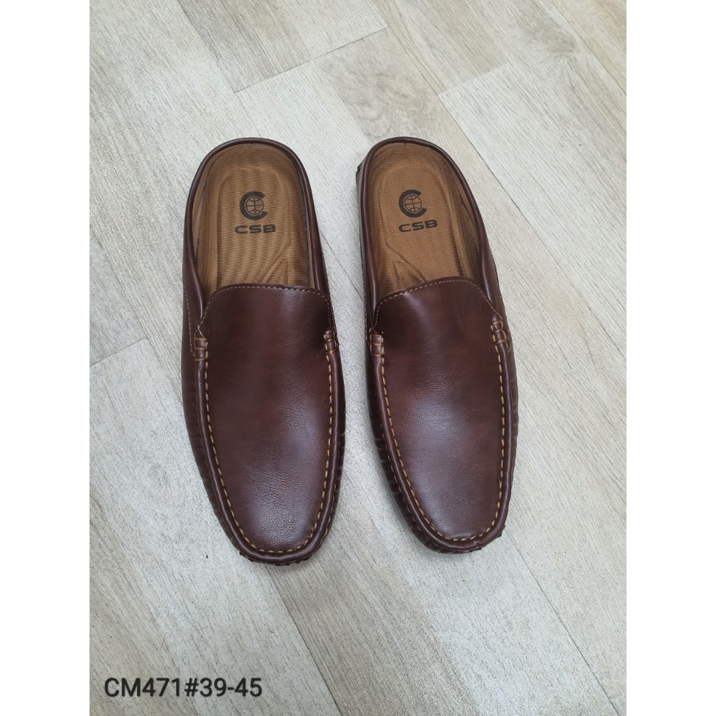 CM471รองเท้าเปิดส้นหน้าเรียบสไตล์โลฟเฟอร์ไม่มีส้นมี3สีไซส์39-45
