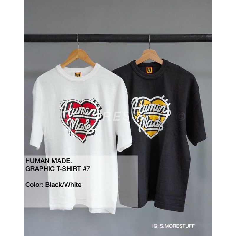 [ใช้โค้ดคุ้มลด30%สูงสุด600]Human Made - GRAPHIC T-SHIRT #7 - BLACK/WHITE
