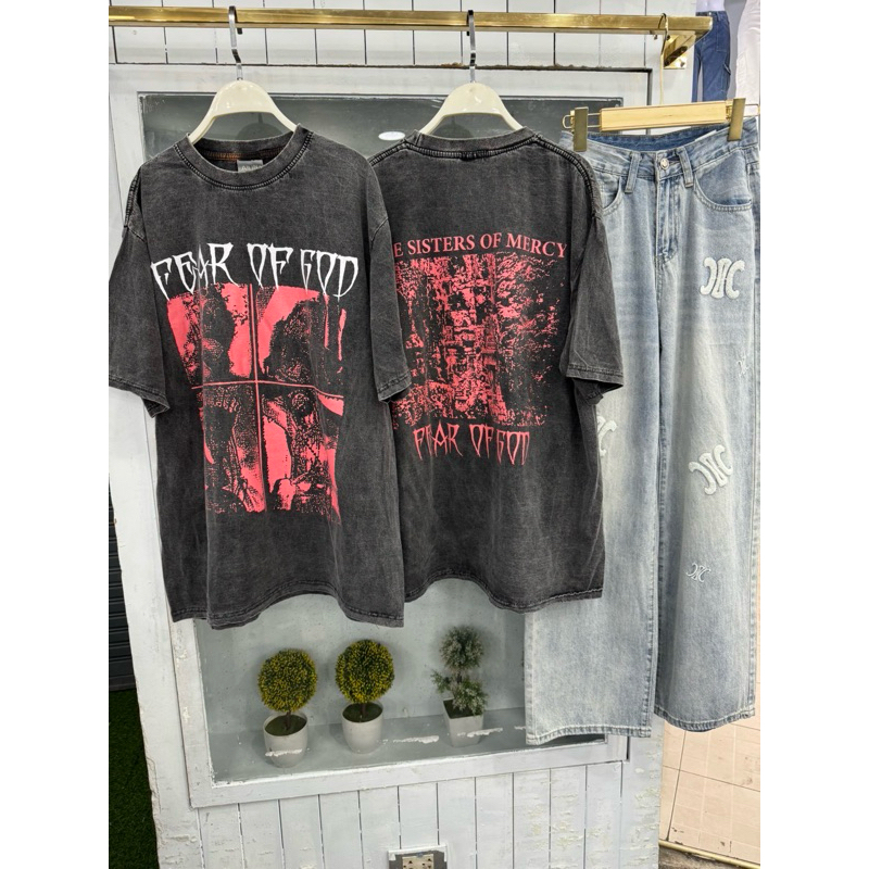 เสื้อยืดโอเวอร์ไซส์ งานผ้าฟอกวินเทจ No.14