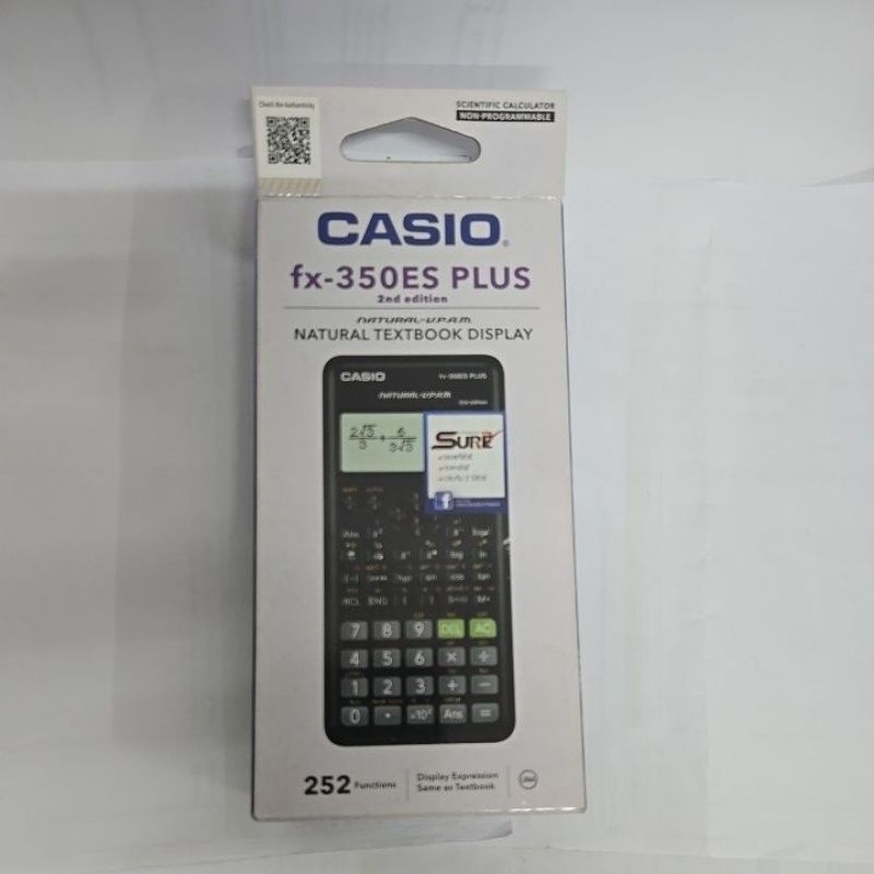 casio fx350es plus รุ่น2 เครื่องคิดเลขวิทยาศาสตร์