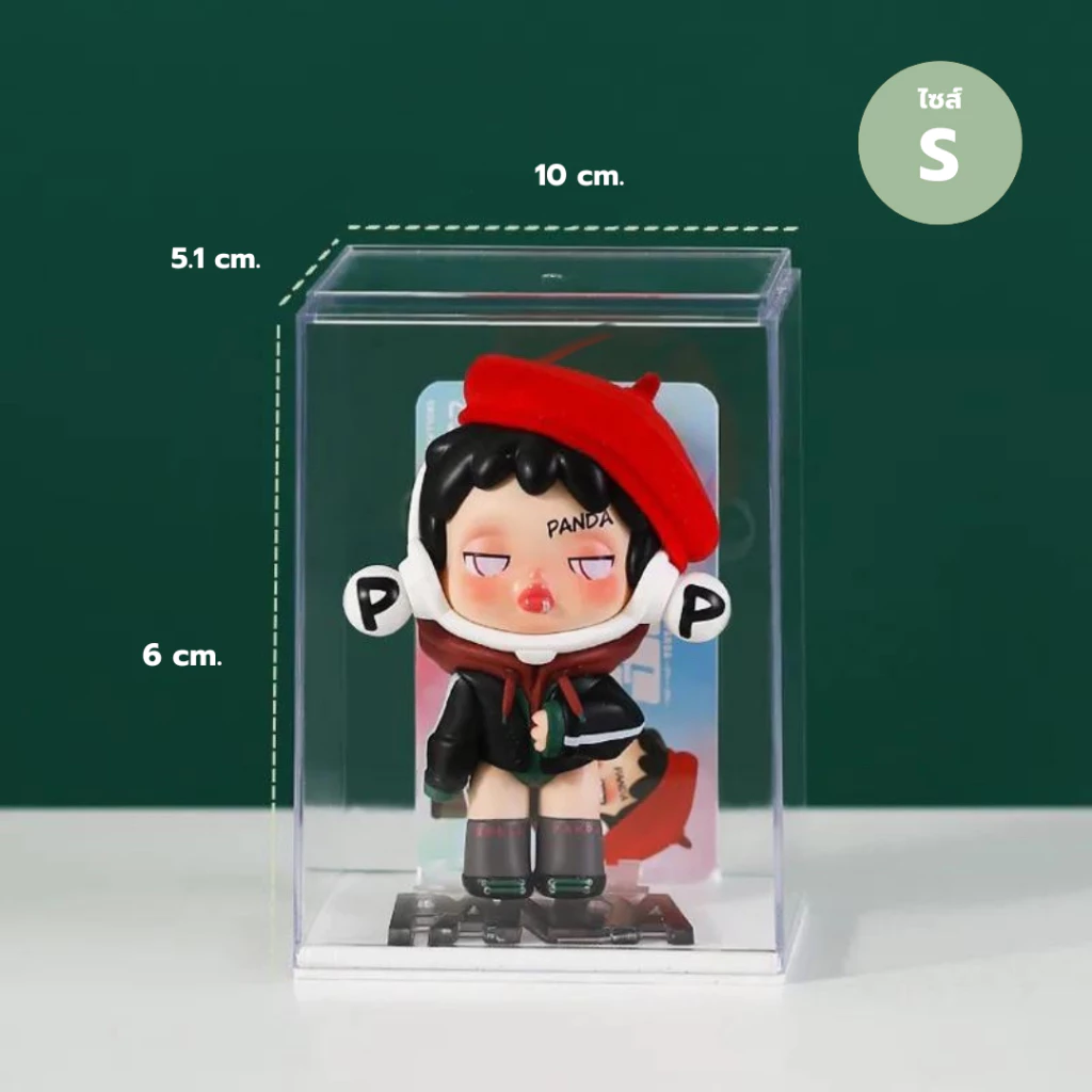 กล่องอะคริลิคใสใส่โมเดลและตุ๊กตา มีช่องเสียบการ์ด thumbnail 9