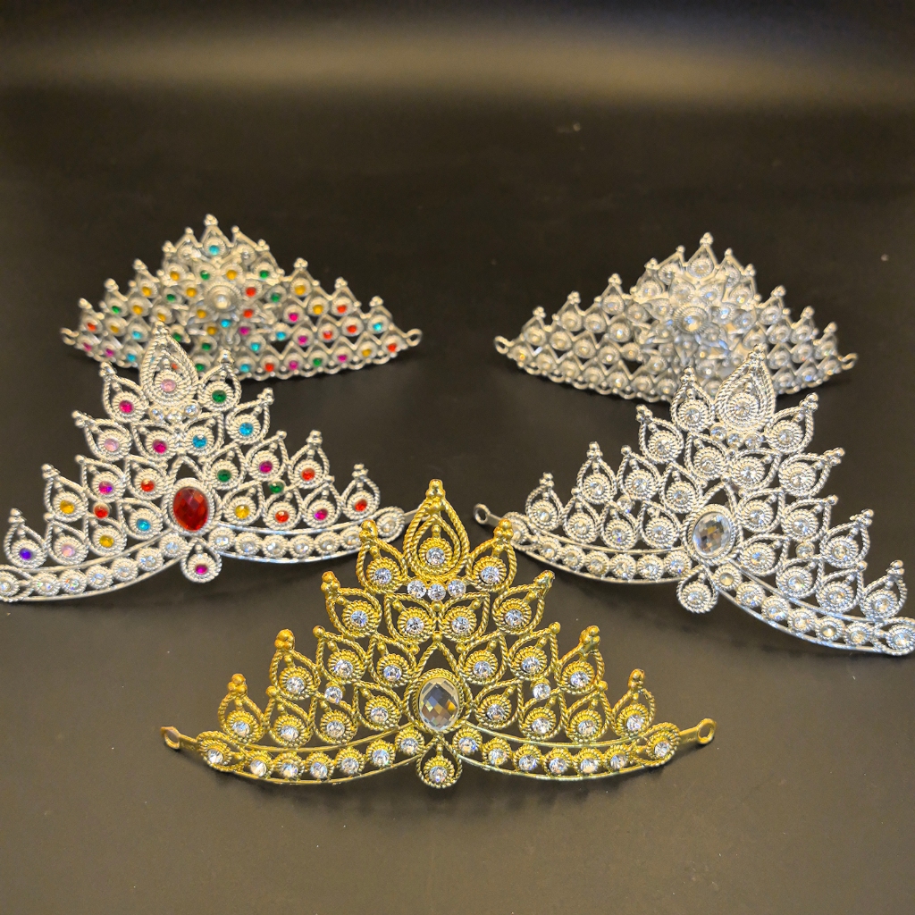 Vintage jewelry กะบังหน้าเครื่องประดับผม มงกุฎชุดไทยเพชร มงกุฎ
