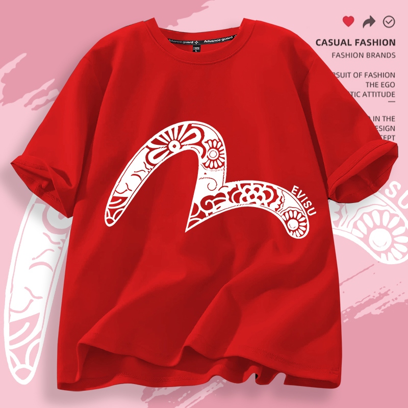 D710เสื้อยืดแขนสั้น ผ้านุ่มยืดได้ใส่สบายฯ ลายแฟชั่นสวยน่ารักใส่ได้ทั้งชายและหญิง