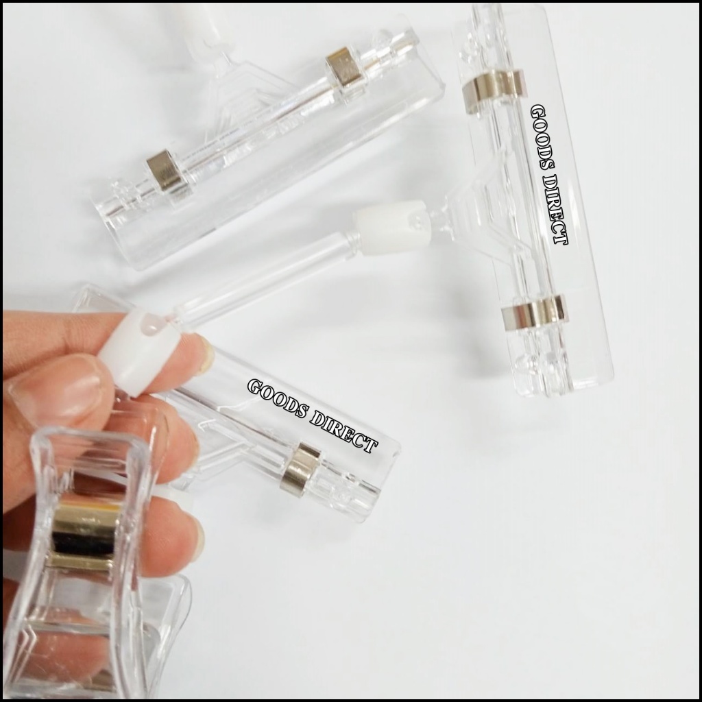 ที่หนีบป้ายราคา คลิปหนีบป้ายราคา ป้ายโฆษณาสินค้า  POP Advertising Clip Supermarket Pop Display Clip 3ขนาด - รูปที่ 2