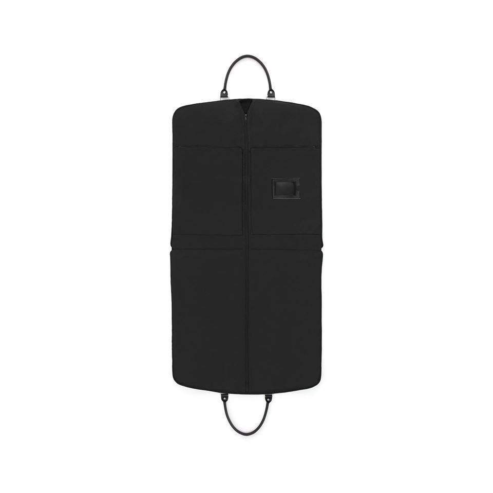 DGRIE กระเป๋าสูทสีดำ BLACK DGRIE GARMENT SUIT BAG LEATHER-CANVAS