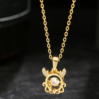 【ลดล้างสต๊อก】สร้อยคอทอง 12 นักษัตร สร้อยคอปีเกิด สร้อยและจี้ 18K สร้อยสแตนเลส เสริมดวง เสริมโชคลาภ ไม่ลอก ไม่ดำ ปรับขนาด