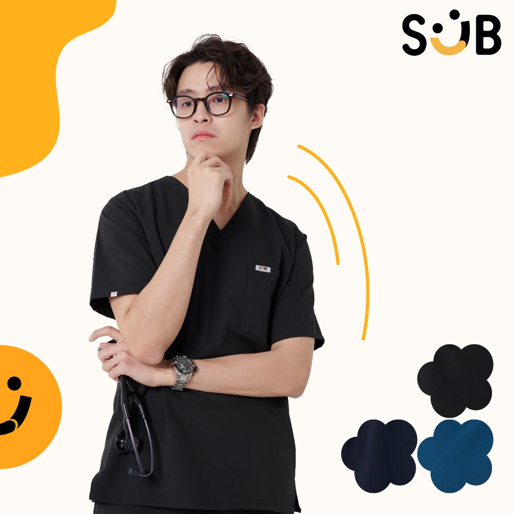 Subscrub - Happy Hue Collection - (ชุดสครับ ชุดสครับชาย ชุดสครับหมอ)