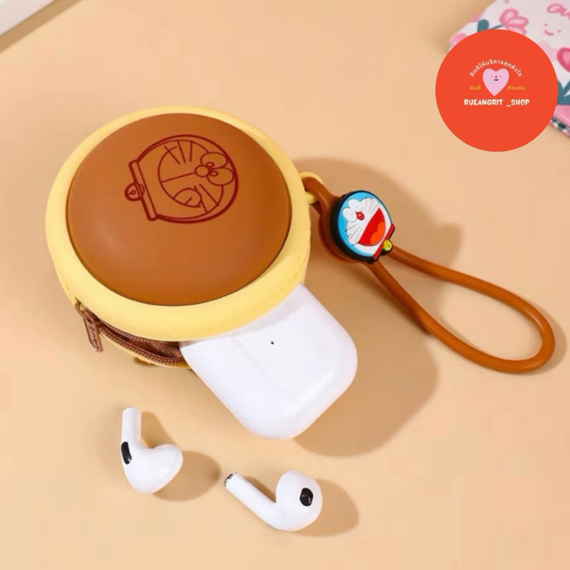 ( พร้อมส่งจากไทย) กระเป๋า ใส่เหรียญ หูฟัง แอร์พอต สายชาร์จ โดราเอม่อน Doraemon ซิลิโคน พกพา ของแท้✅