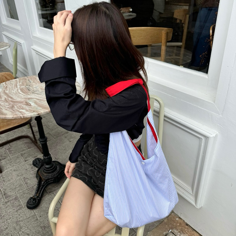 Himawari Baggu Pie Bag (Striped Pattern)