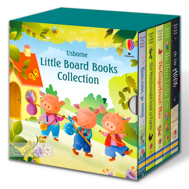 DKTODAY หนังสือ USBORNE LITTLE BOARD BOOKS COLLECTION (5 BOOKS) BOX SET