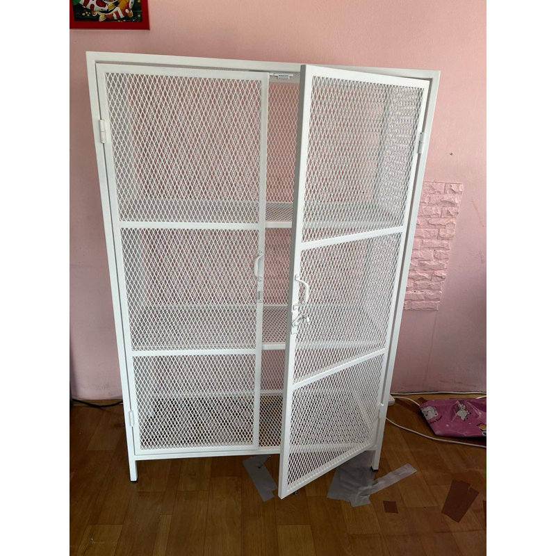 🌵ตู้เหล็กเก็บของ(ชั้นวางตะแกรงเหล็กฉีก)ขนาด40ยาว100สูง150ซม..ราคา7,590สีดำ 8,590บาทสีขาว🌵🌵