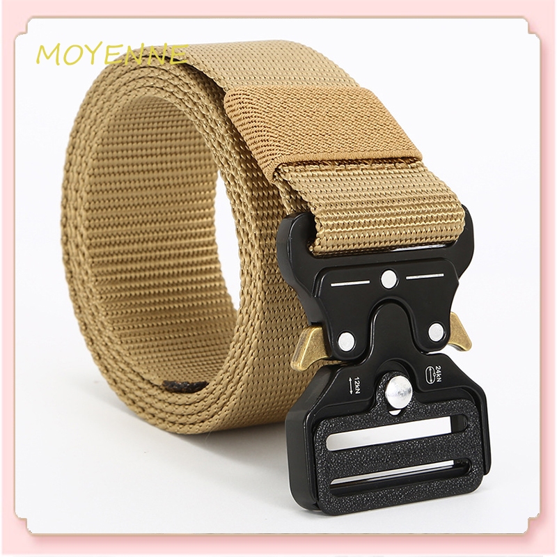 [จัดส่งจากกทม] มัลติฟังก์ชั่นสำหรับผู้ชาย ไนลอนอัลลอยด์ ทหารกลางแจ้ง เข็มขัดทอ ไม่ต้องเจาะ ไม่ลอก ทันสมัย ​​สไตล์ฮอต2024