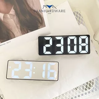 นาฬิกา3in1มินิมอล สไตล์เกาหลี นาฬิกาบอกอุณหภูมิ นาฬิกาปลุก ins clock USB และใส่แบตเตอรี่ได้