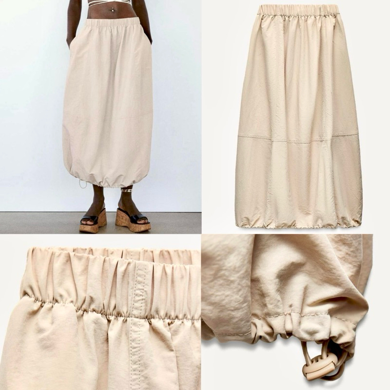 Z R Midi Ballon Skirt