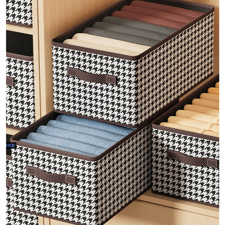 MaMa Home กล่องเก็บของ กล่องเก็บเสื้อผ้า อเนกประสงค์ ผ้านอนวูฟเวน กล่องผ้า พับเก็บได้ ประหยัดพื้นที่