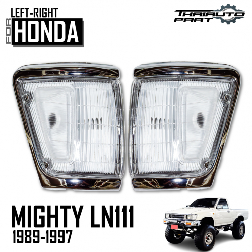 เสื้อไฟมุม TOYOTA ไมตี้เอ็กซ์ เสื้อไฟหรี่ เสื้อไฟเลี้ยวมุม MIGHTY-X LN106 4WD ปี 1988 - 1997 สีขาว ช