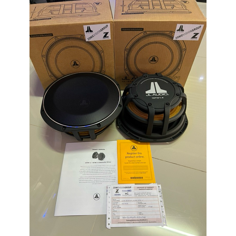 19500บาท ลำโพงเบส 10นิ้ว ยี่ห้อ JL audio  รุ่น 10TW1-4