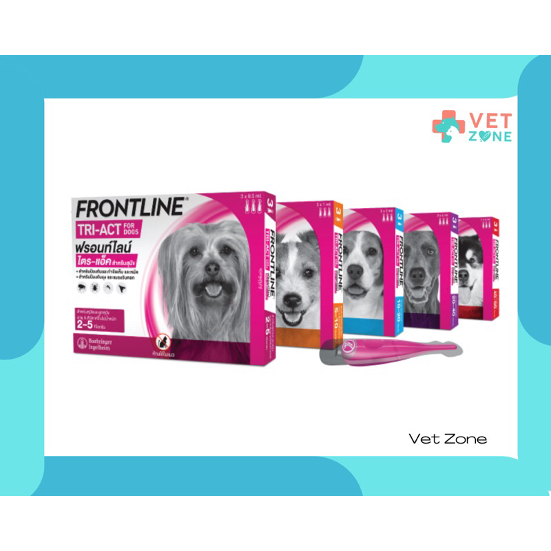 FRONTLINE® TRI-ACT ผลิตภัณฑ์หยดหลังคอสำหรับสุนัข