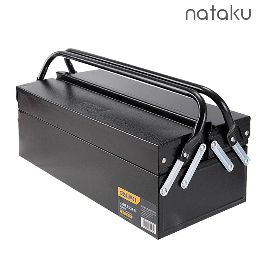 Nataku กล่องใส่เครื่องมือ กล่องเหล็ก ที่เก็บเครื่องมือ วัสดุสแตนเลส มี 2 ขนาด แข็งแรง ทนทาน รับน้ำหนักได้มาก
