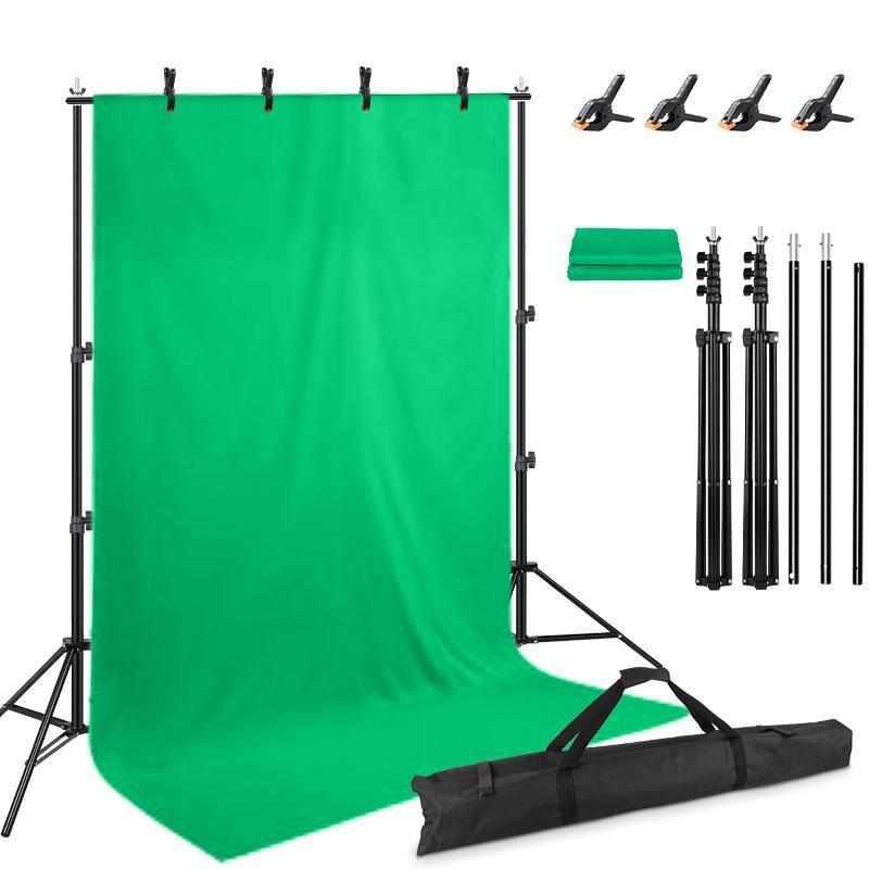 Background Support System Kit With 2X3M Green Screen Backdrop For Photo Studio Chromakey Green Screen Frame ราคา ถูกที่สุด ดีลบีเคเค แกลเลอรีภาพที่ 2