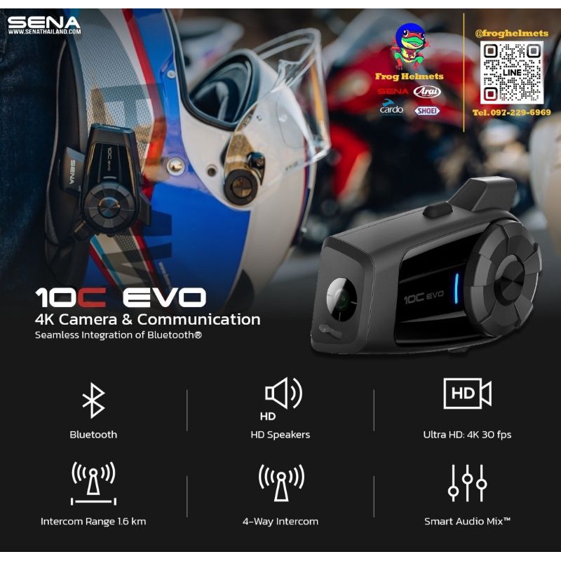 SENA 10C Evo รับปรับกัน2ปี