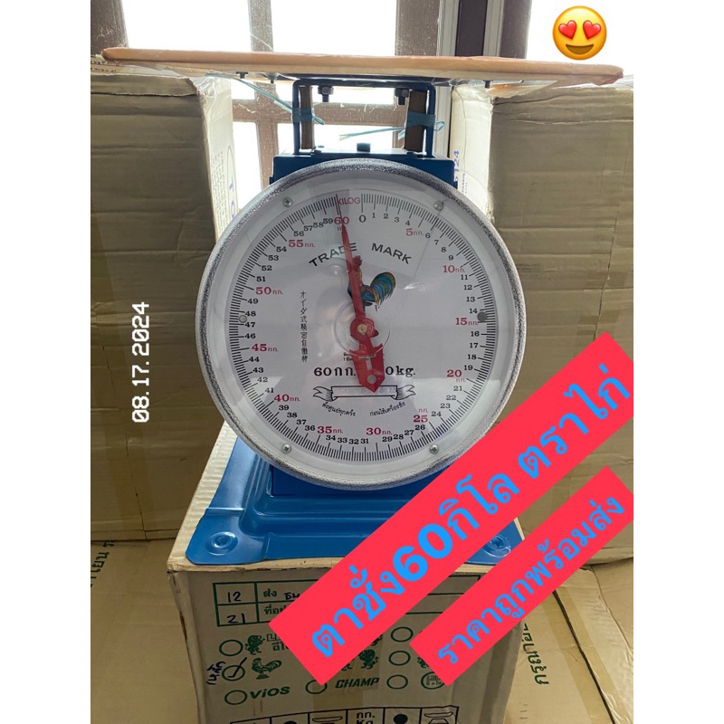 ตราชั่งสปริง เครื่องชั่ง ตาชั่ง 60 กิโลกรัม ของแทร่ส่งไว