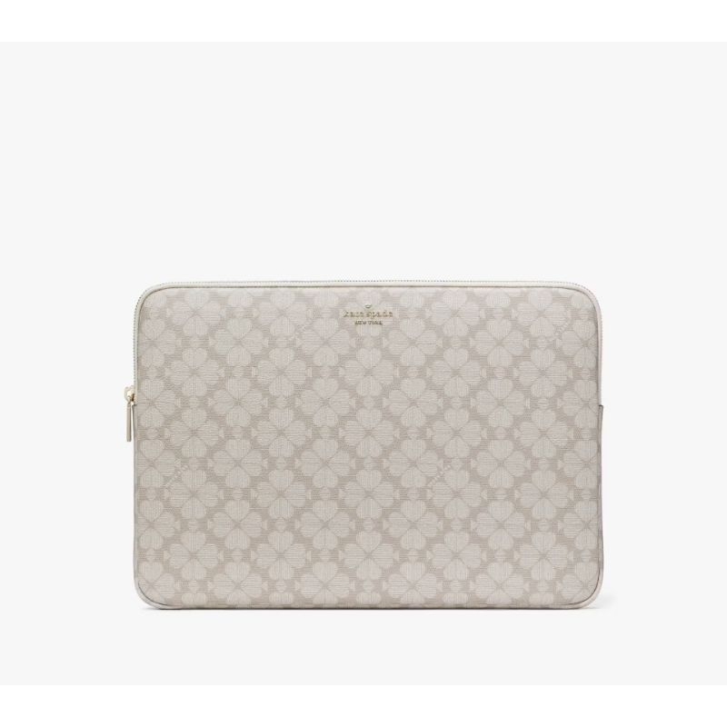 แท้!! ใหม่ 100% กระเป๋าใส่คอมพิวเตอร์โน้ตบุ๊ค laptop Kate Spade flower universal laptop sleeve สีขาว