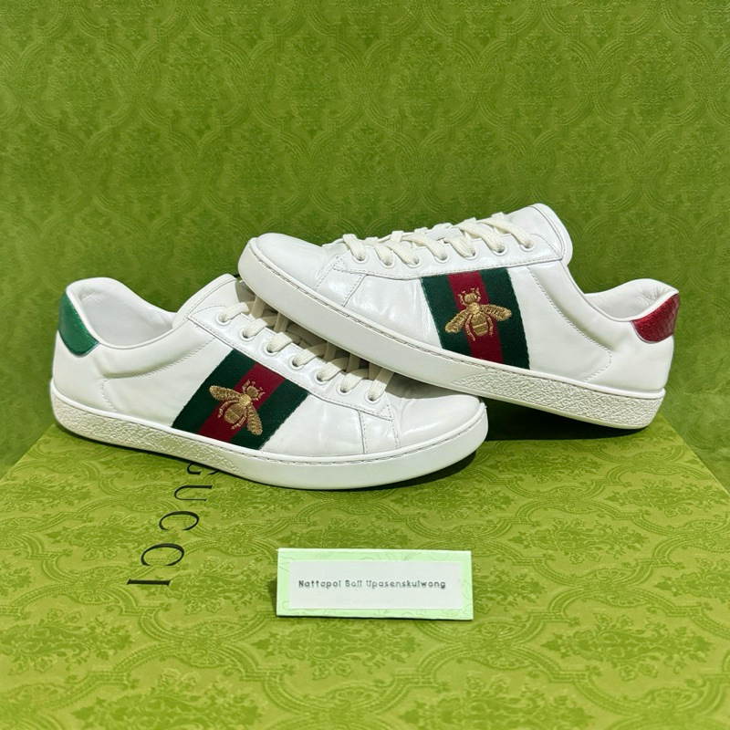 ((ของแท้))รองเท้าผ้าใบ Gucci ace bee