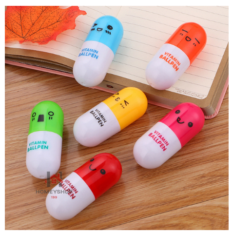 🖊🖊ปากกาแคปซูล🔥ปากาลูกลื่นหมึกน้ำเงิน hs99