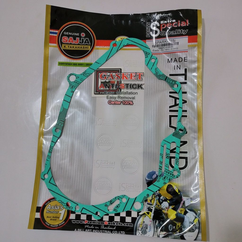 ปะเก็นข้างครัช ปะเก็นฝาคลัทช์ YAMAHA Spark115i, Finn, Spark LX, ปะเก็นฝาครอบเครื่องฝั่งขวา