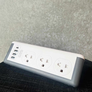 ปลั๊กไฟ ปลั๊กพ่วง มาตรฐาน มอก. ยี่ห้อ BLL รุ่น B33 6 ช่อง 1 สวิตซ์ 3 USB/ 1 ช่อง type C รองรับไฟ 2300 วัตต์