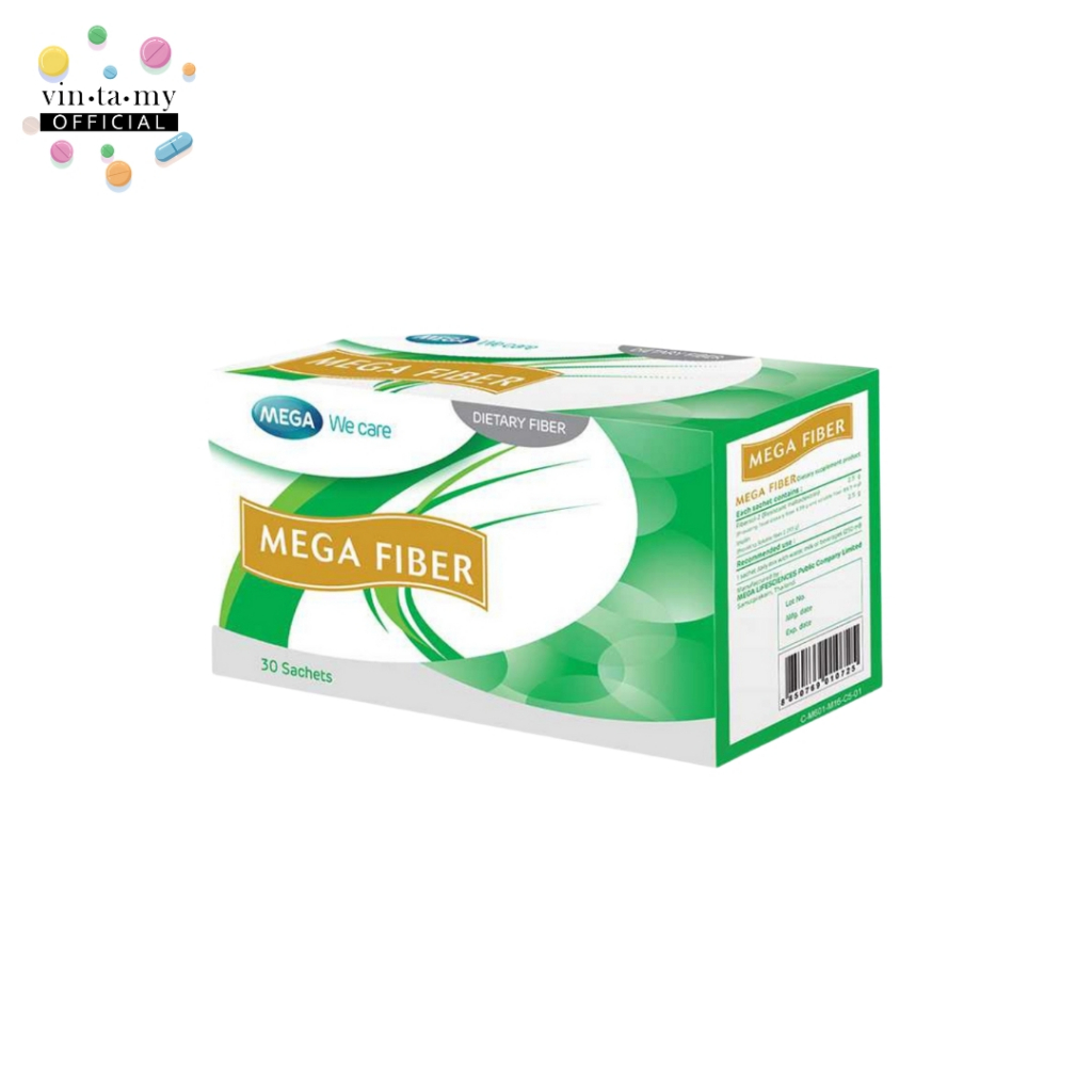 Mega We Care(เมก้า วีแคร์) Mega Fiber บรรจุ 30 ซอง [EXP.26/06/2027]