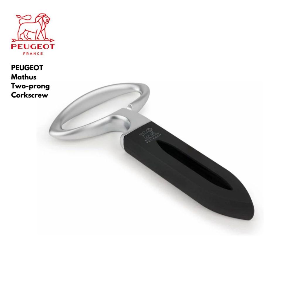 PEUGEOT MATHUS Two-prong Corkscrew - ที่เปิดจุกไวน์ แบบ2ใบมีด รุ่น MATHUS สีดำ