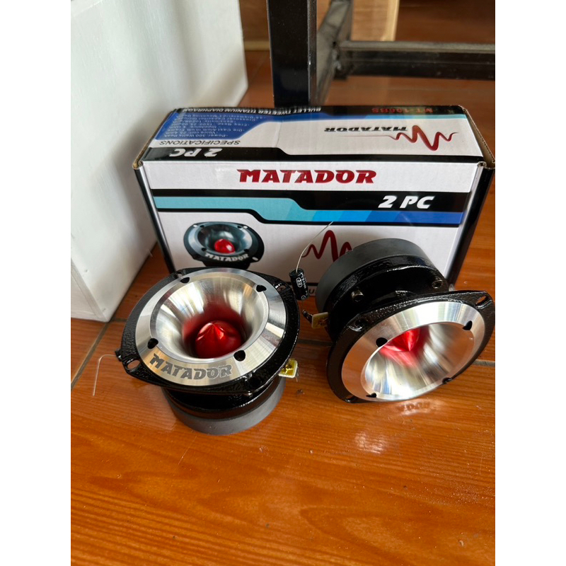 MATADOR แหลมมัจจุราช พร้อมซีกรองเสียง MT-106 เสียงสดใส พุ่งไกล แม่เหล็ก70*15มิล วอยส์ไทเทเนียมแท้25.5มิล มาทาดอร์ จำนวน2