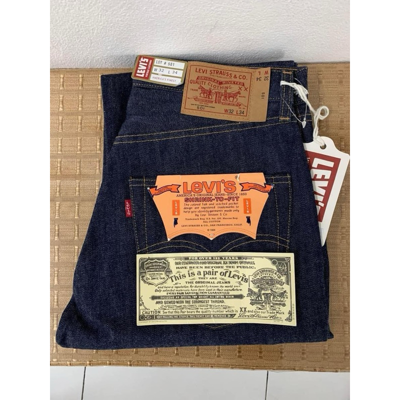 Levi’s 501xx ริมแดง LVC 1976 size 32/34 made in USA