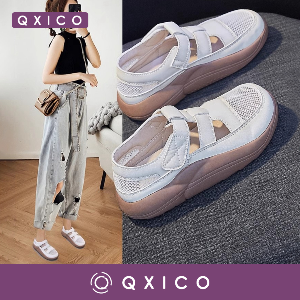 Qxico รุ่น FQ175 รองเท้าหนัง รองเท้าแฟชั่นใส่สบาย