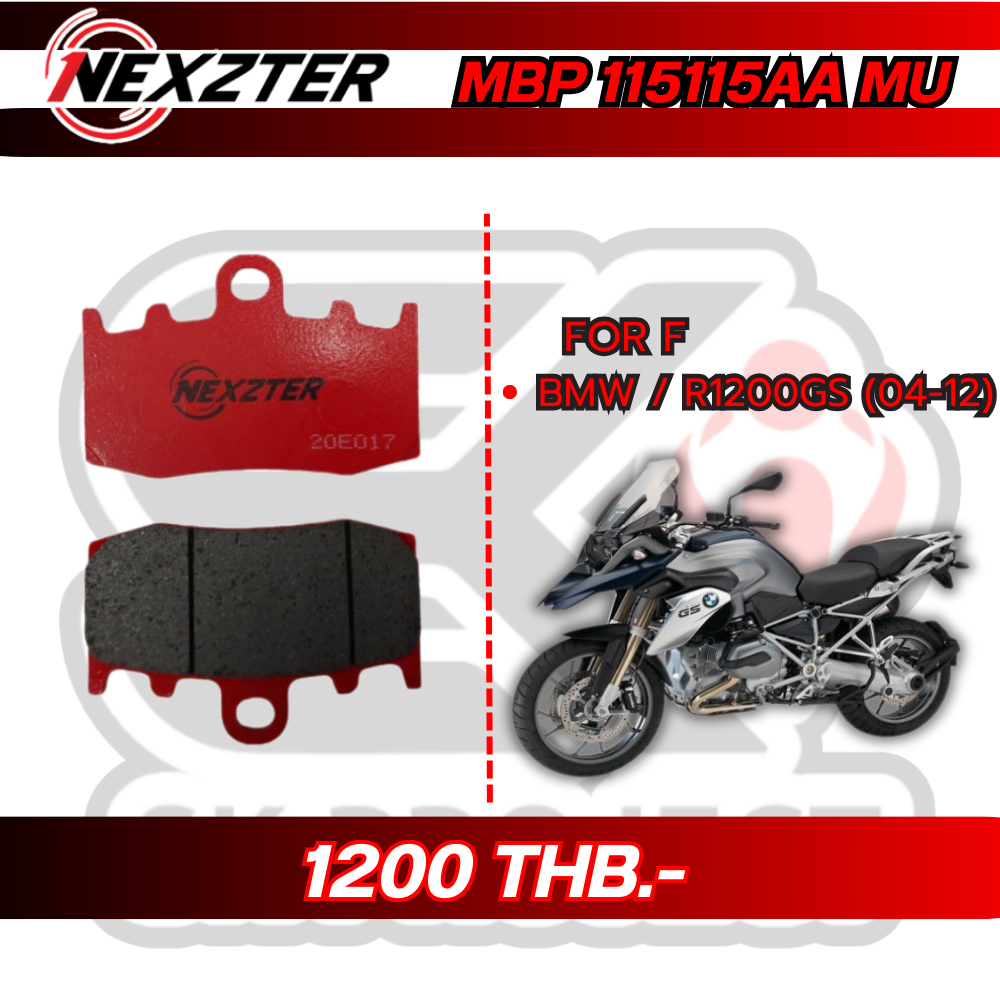 ผ้าเบรค Nexzter รหัส 115115AA สำหรับรถ BMW / R1200GS (04-12) !! SK PROJECT