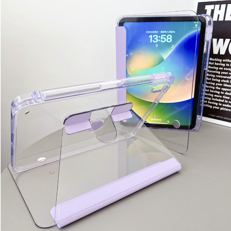 กันกระแทก Case iPad A ir6Air5Air4  pro11  gen9 gen8gen7gen6gen5 mini 6 เคสไอแพดเจน 10  Crystal Glass