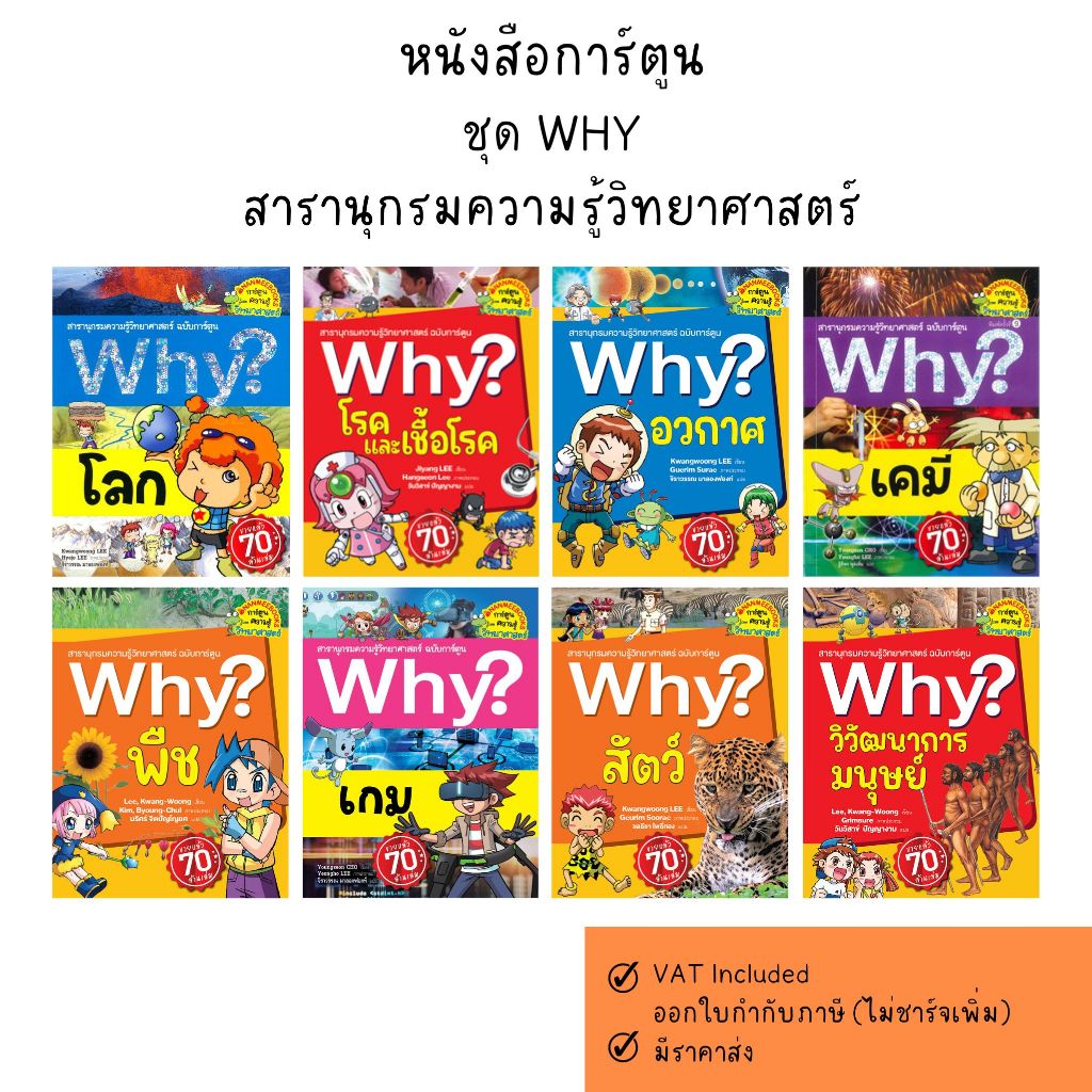 NANMEEBOOKS หนังสือ ชุด Why? สารานุกรมวิทยาศาสตร์ ฉบับการ์ตูน*214 #35#