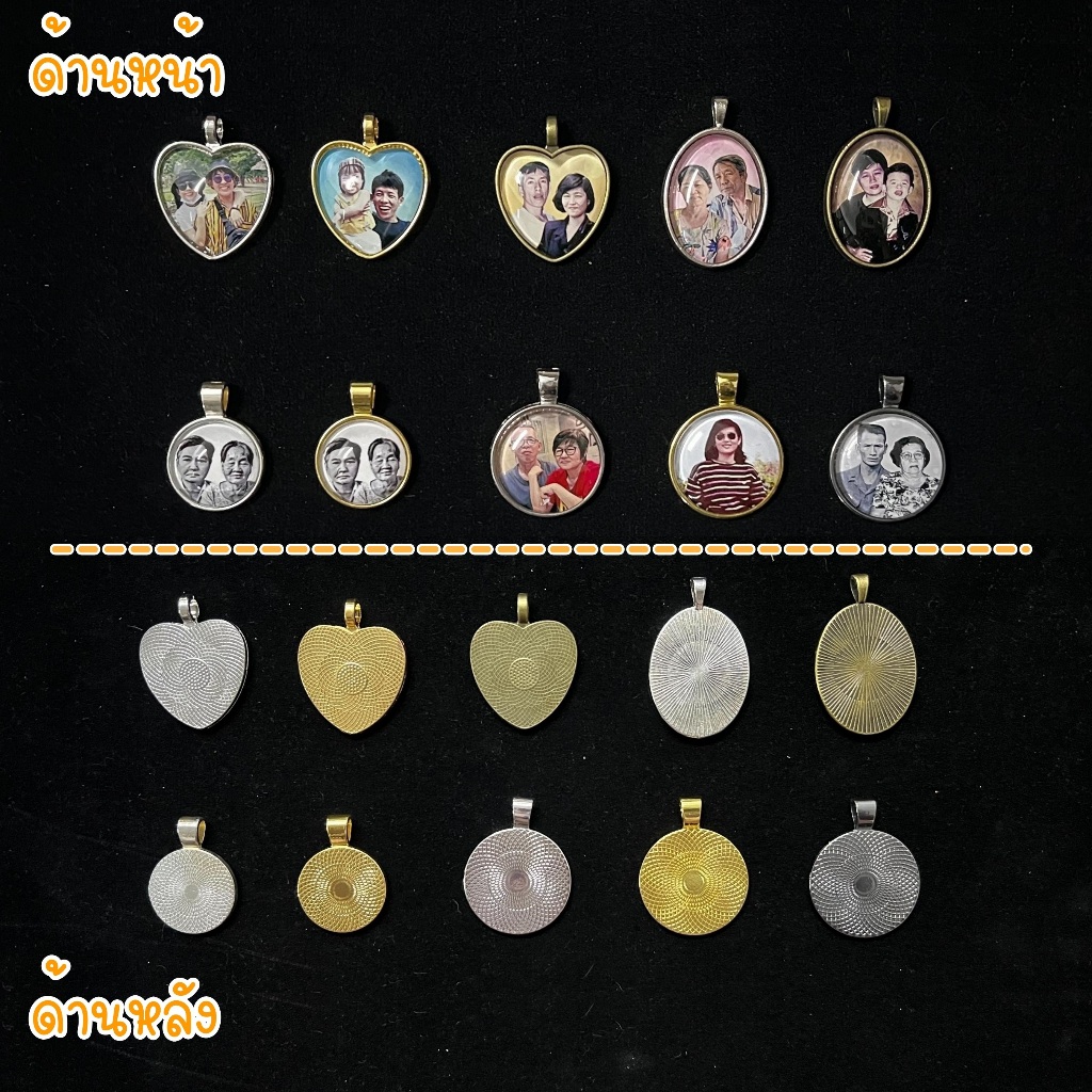❗ใส่รูป1ด้าน❗ สร้อยคอ จี้ ล็อกเก็ต ใส่รูป น่ารัก ของขวัญ สำหรับวันพิเศษ - รูปที่ 2