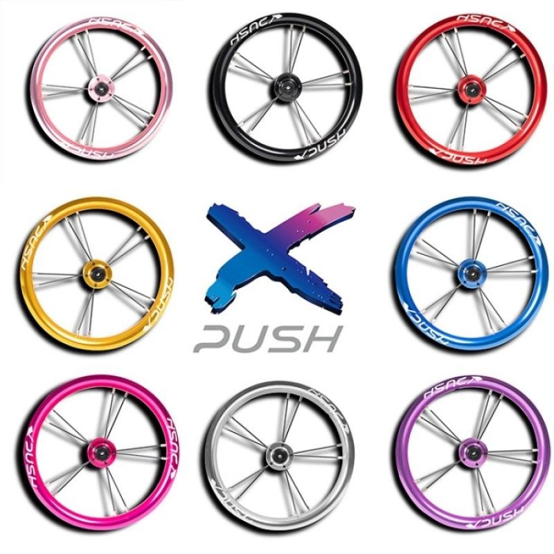 [พร้อมส่งจากไทย] X-Push ชุดล้ออลูมิเนียม 12" สำหรับจักรยานขาไถ Strider Pro , Strider Sport , Cruzee