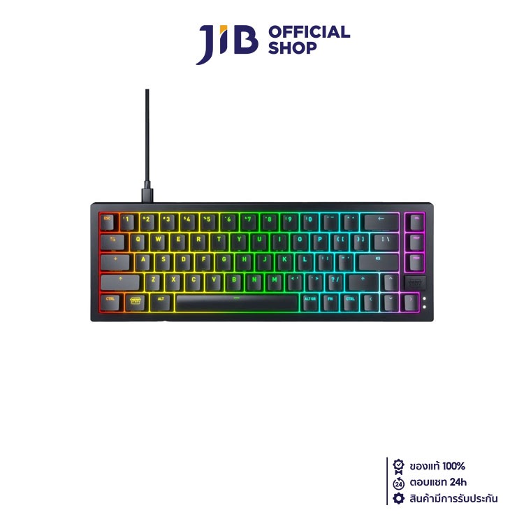 KEYBOARD (คีย์บอร์ด) CHERRY XTRFY K5V2 COMPACT RED SWITCH (BLACK) (EN)