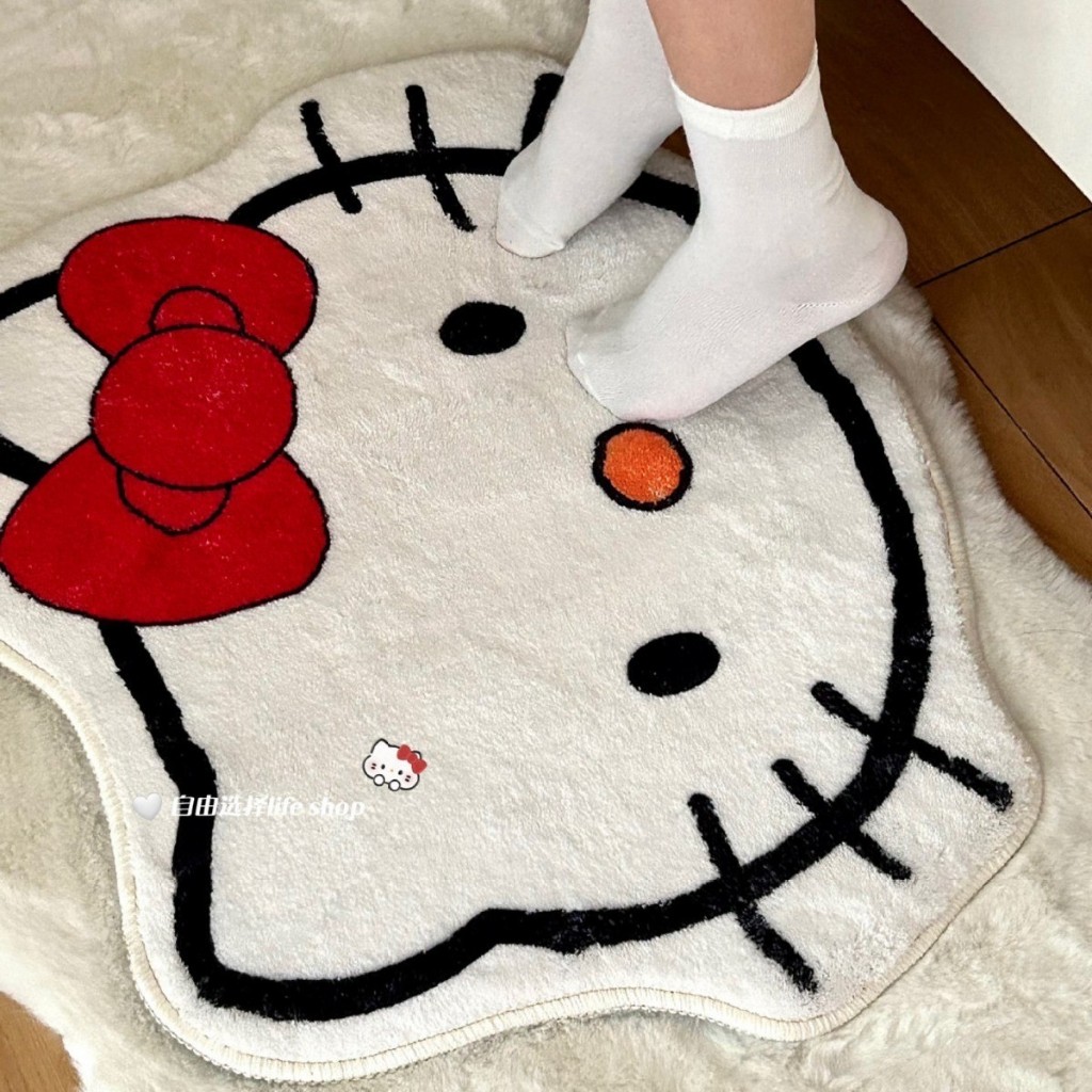 พร้อมส่ง🎀พรมคิตตี้ พรมปูพื้น พรมขนนุ่ม พรมตกแต่งห้อง rug matt Hello Kitty พรม พรมน่ารัก พรมลายการ์ตูน 44066